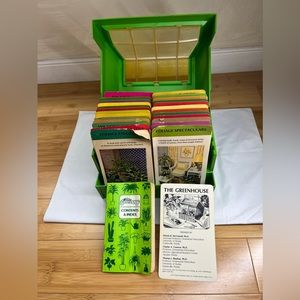 Vintage Greenhouse Plant Gardening Index Card Guide|1977 Western Publishing